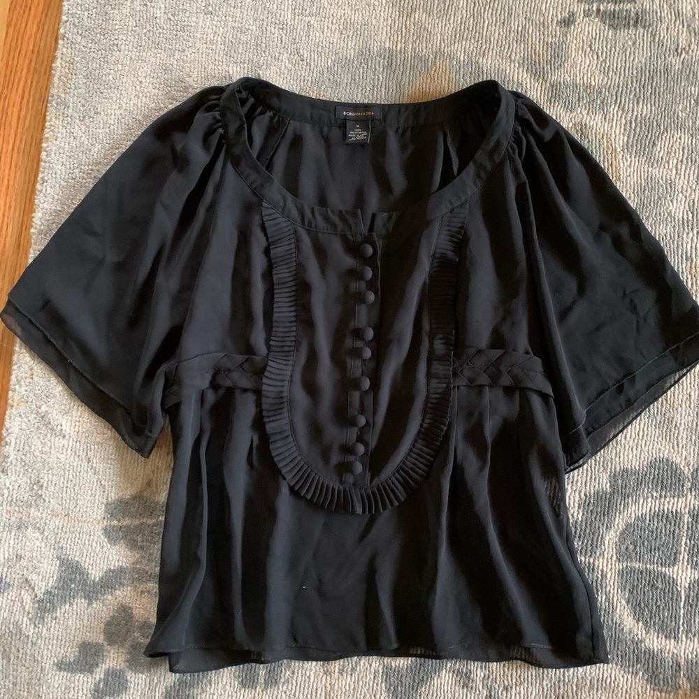 Black BCBGmaxazaria blouse